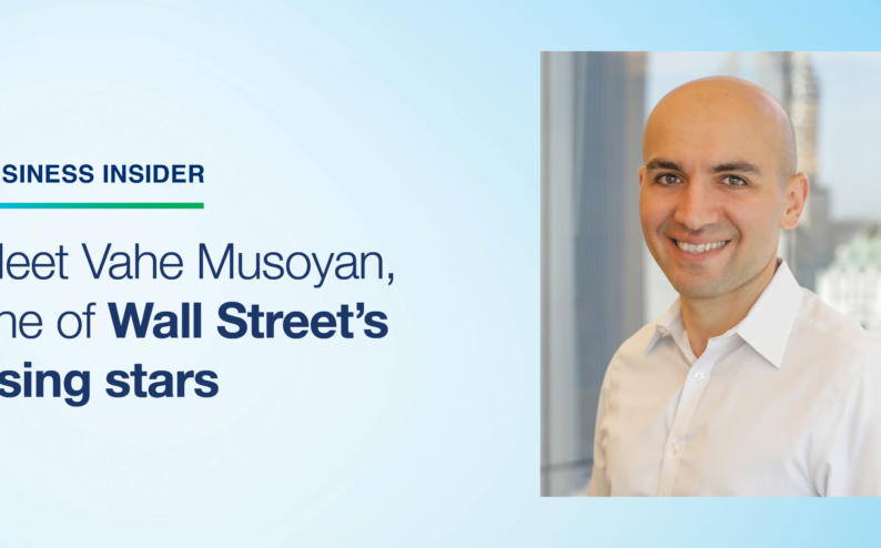Meet Vahe Musoyan, one of Wall Street’s rising stars